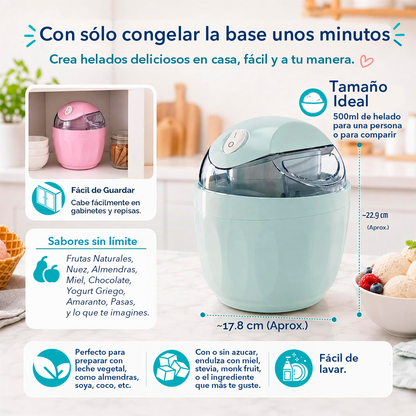 Máquina de Helado Casero 500ml – Freeze & Mix™